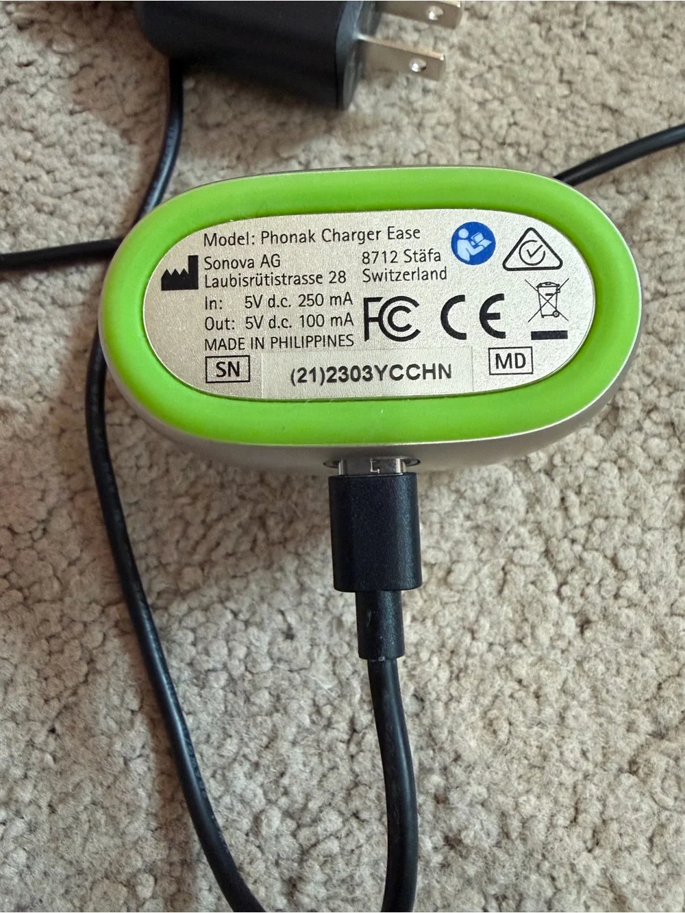 Phonak hearing aid charger Ease